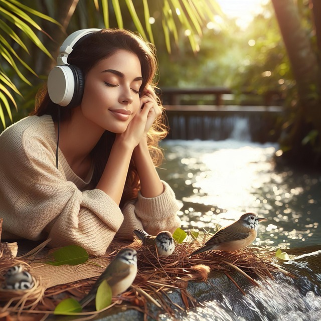 Ai Genereret, Kvinde, Natur, Headset
