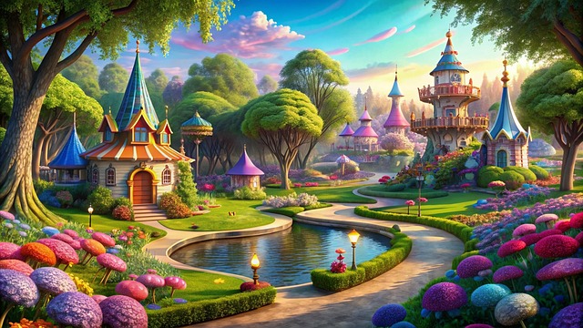 Free Fairy Tale Park Park illustration and picture