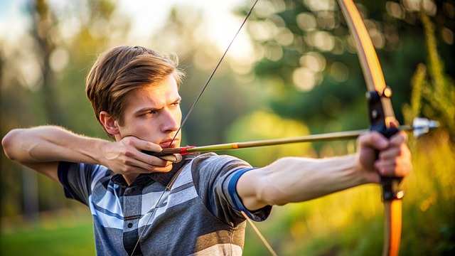 Free Arrow Young Man Shooting Arrow illustration and picture