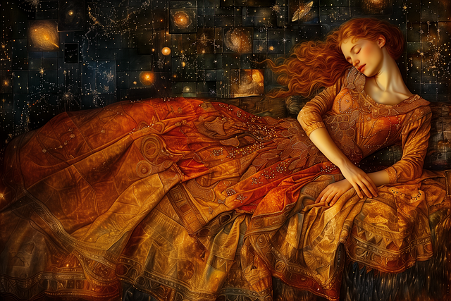 Free ai generated woman dream illustration