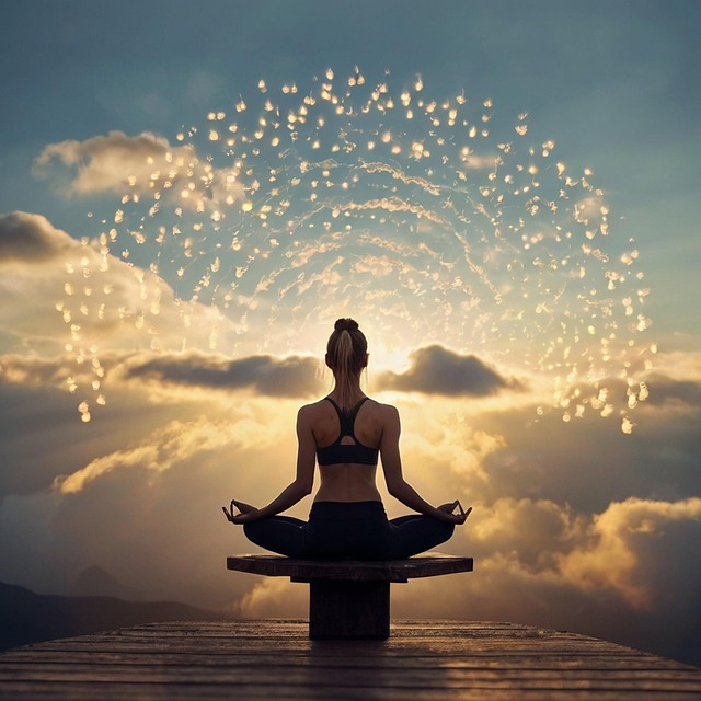 Yoga, Meditation, Frau, Fitness