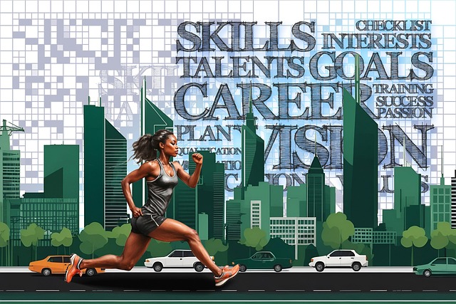 Free ai generated woman success illustration