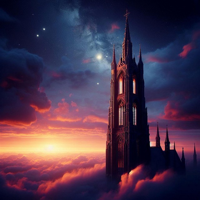 Free tower building city illustration