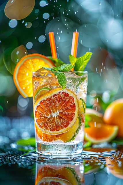 Free drink summer refreshment illustration