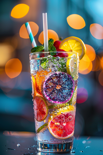 Free drink summer refreshment illustration