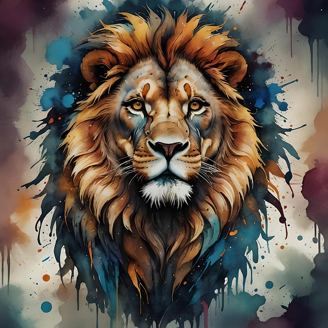 Free lion animal predator illustration