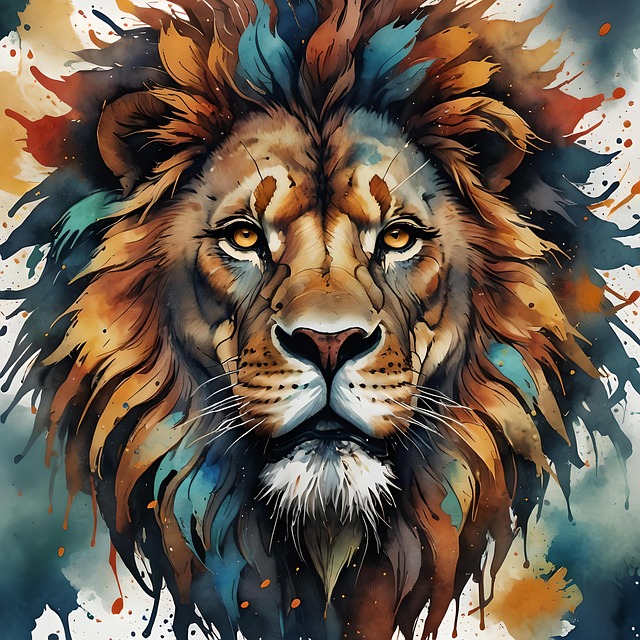 Free lion animal nature illustration