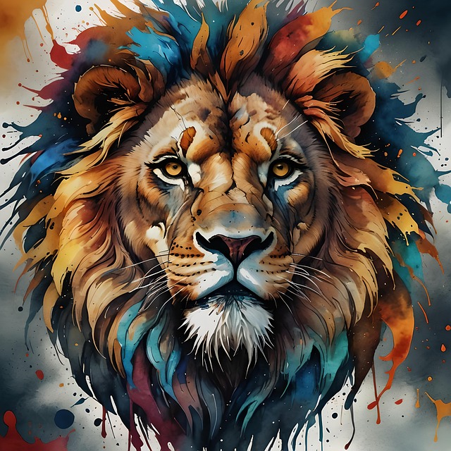 Free lion animal predator illustration