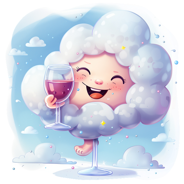 Free drink alcohol bar illustration