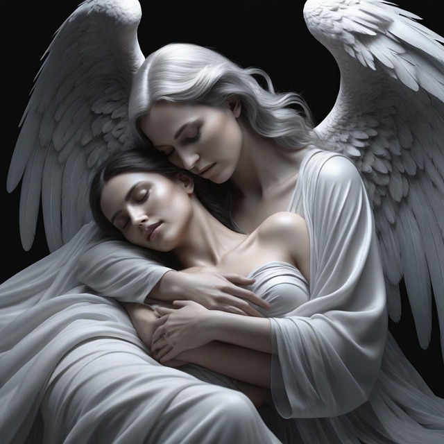 Free ai generated angel woman illustration