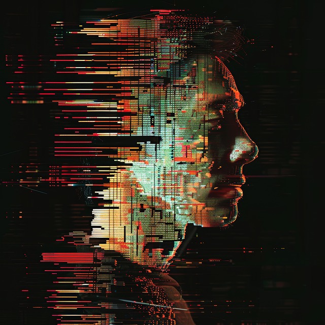 Download free HD stock image of Ai Generated Man Free ai generated man glitch illustration