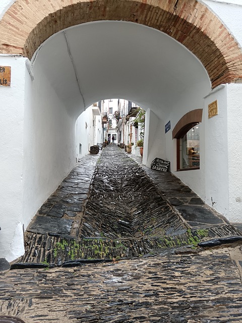 Gyde, Gade, Arkitektur, Trappe, Spanien