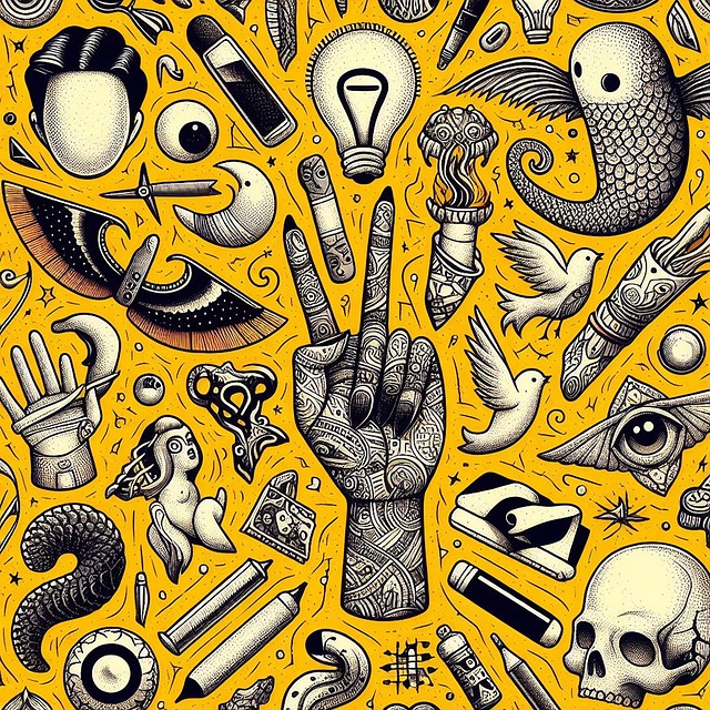 Free Ai Generated Yellow illustration and picture