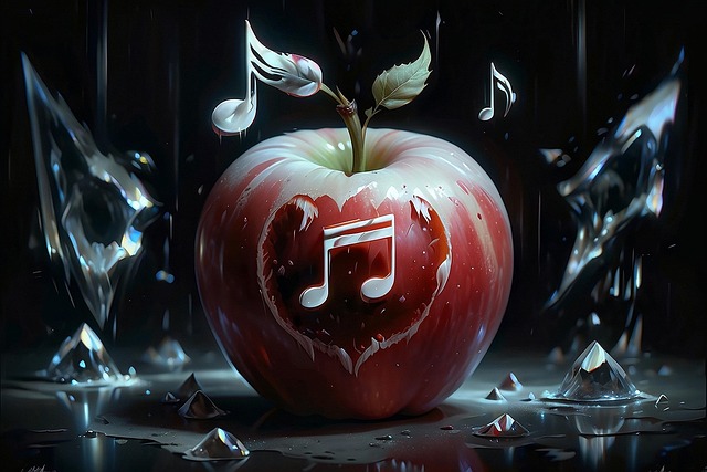 Free apple grades music illustration