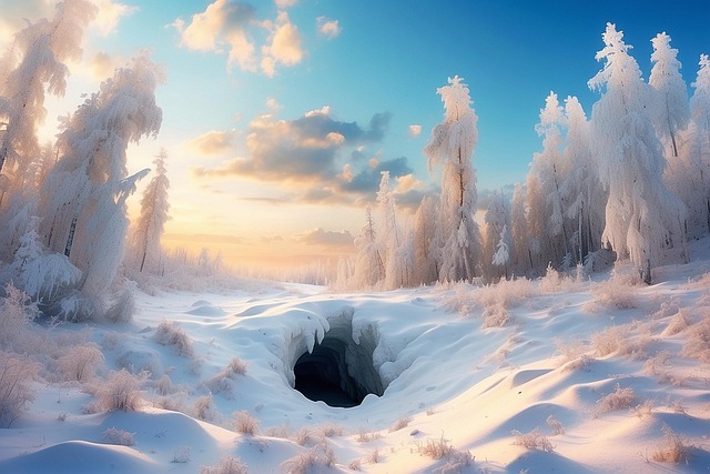 Free snow winter nature illustration