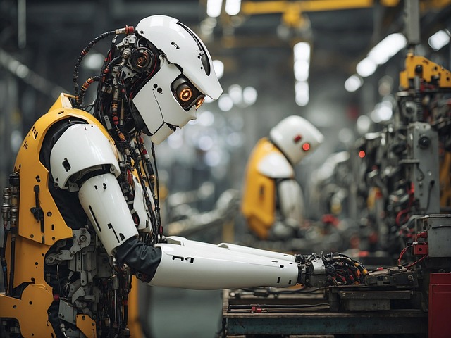 Free ai generated robot technology illustration