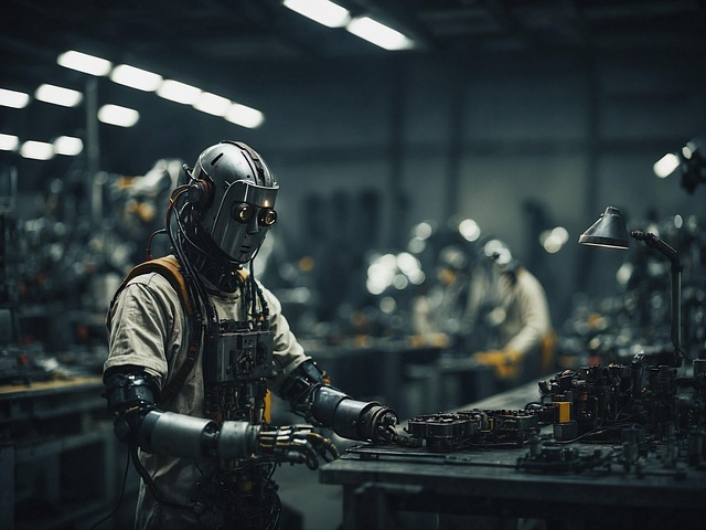 Free ai generated robot technology illustration