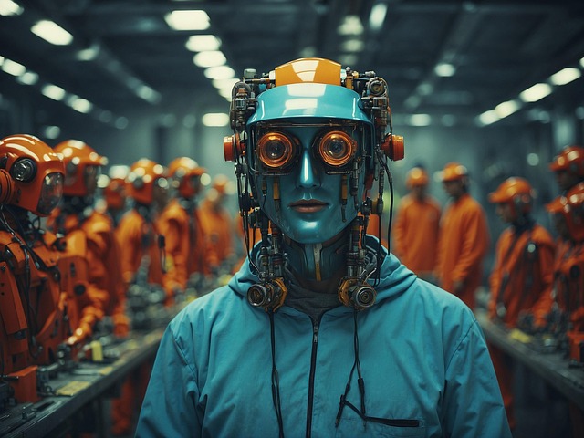 Free ai generated robot technology illustration