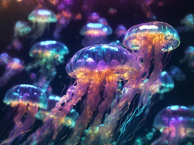 Free ai generated jellyfish sea illustration