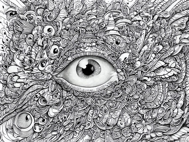 Download free HD stock image of Ai Generated Eye Free ai generated eye doodle illustration