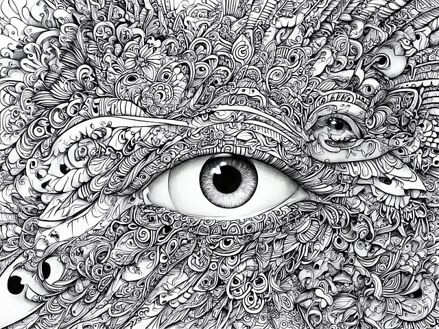 Download free HD stock image of Ai Generated Eye Free ai generated eye doodle illustration