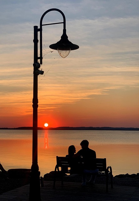 Oeste, Sol, Natureza, Agua, Lago, Mar