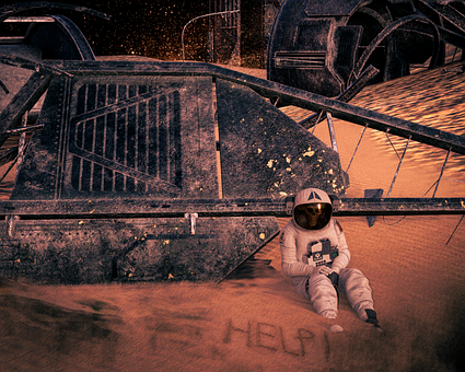 Astronaut, Raum, Universum, Planet