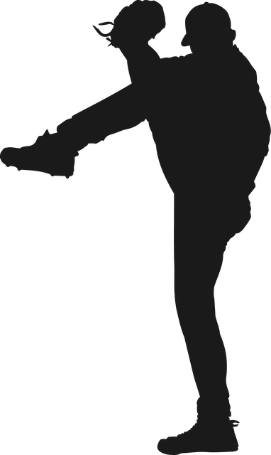 Baseball, Hráč, Míč, Silueta
