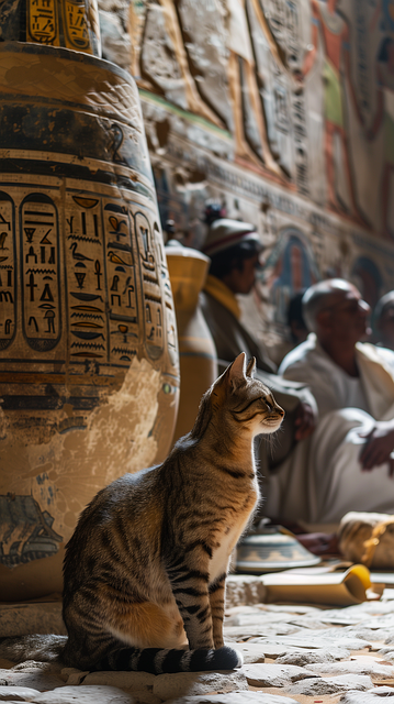Katze, Tempel, Pyramide, Antikes Ägypten