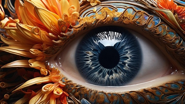 Free ai generated eye eyelashes illustration