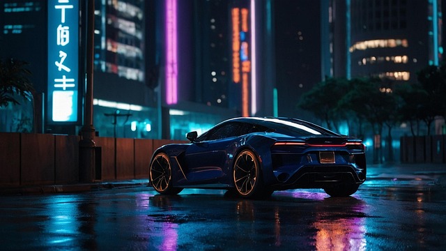 Free ai generated vehicle sports car illustration