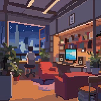 Lo-Fi, Música, Noite, Anime