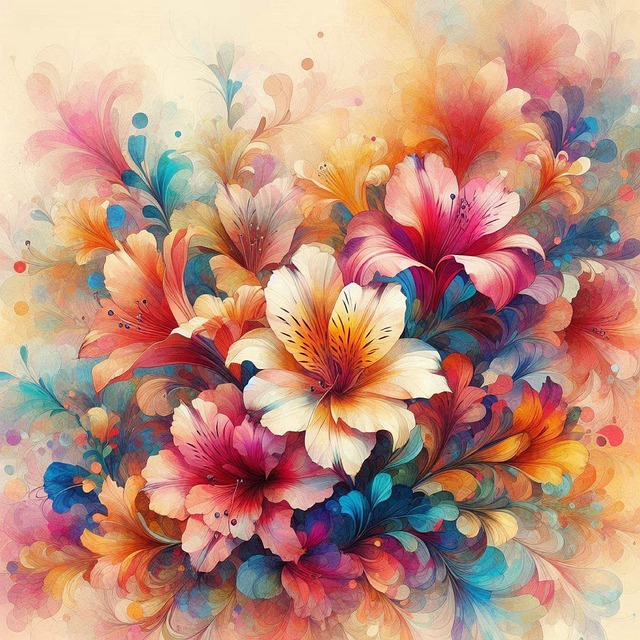 Free Flowers Pattern illustration and picture