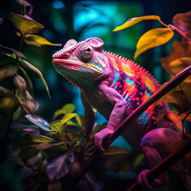 Chamäleon, Reptil, Natur, Tropisch