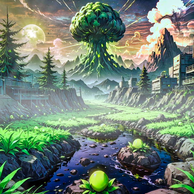 Free fire destruction apocalypse illustration
