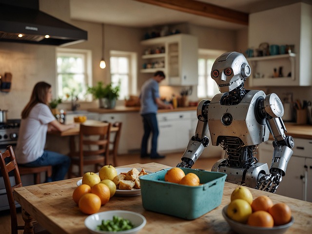 Free ai generated household robot robotics illustration