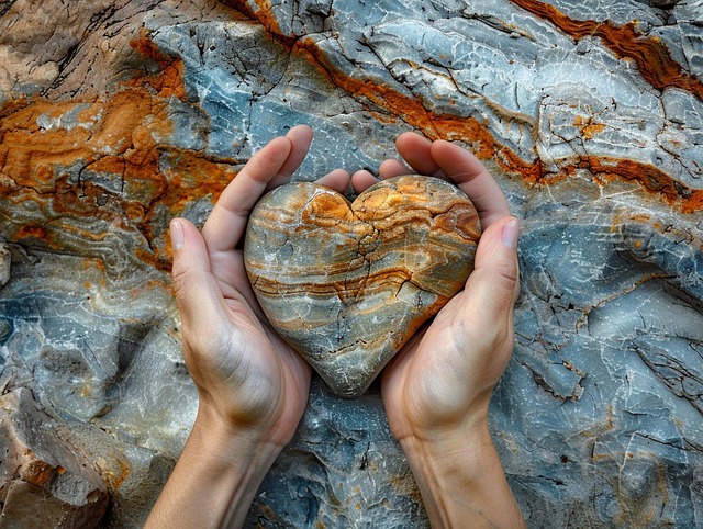 Free ai generated heart hands illustration