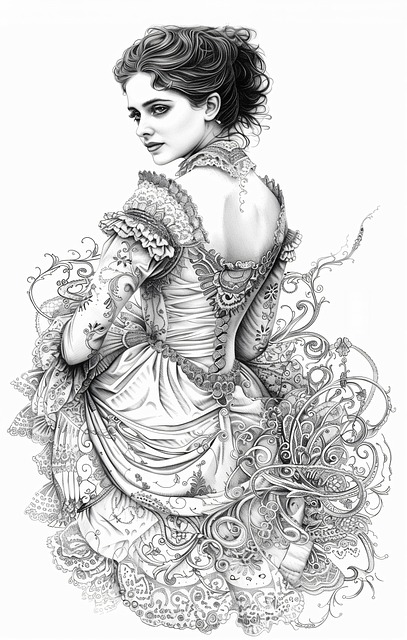 victorian style illustration