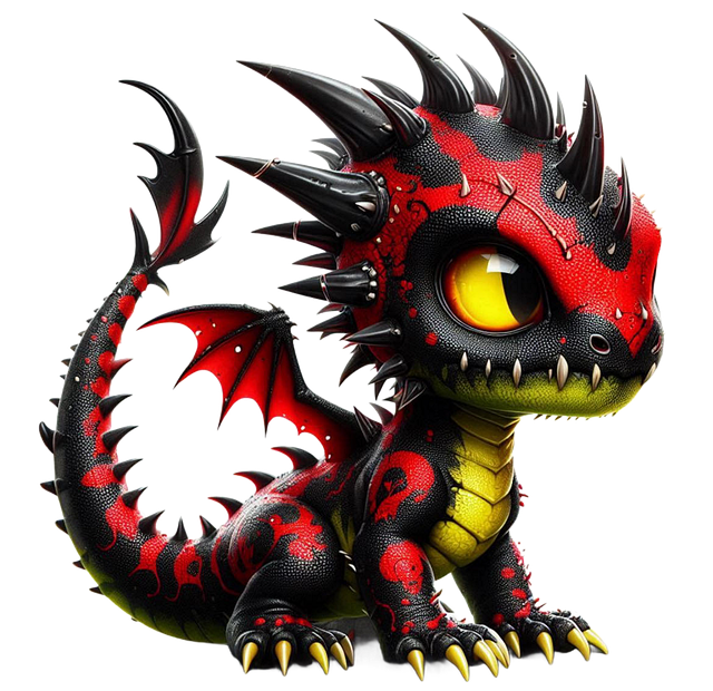 Free dragon reptile lizard illustration
