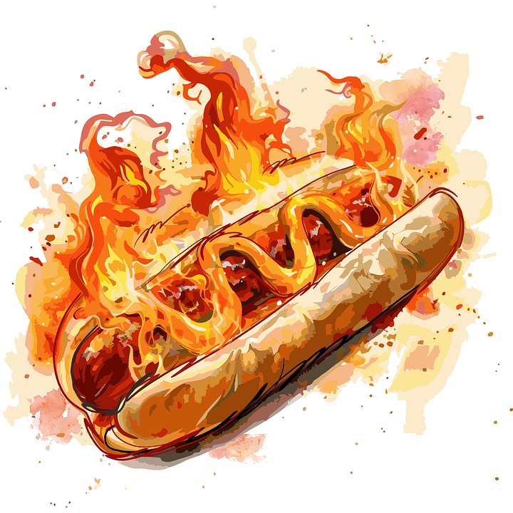 Download Hot Dog, Hot Dog Bun, Sausage. Royalty-Free Stock