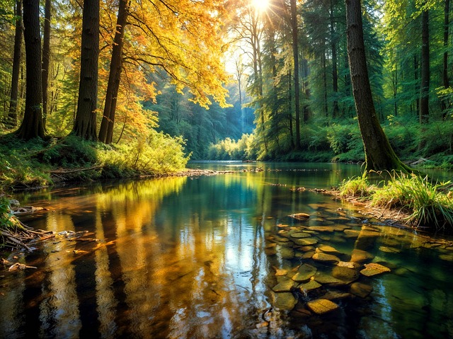 Bosque, Estanque, Cuerpo De Agua