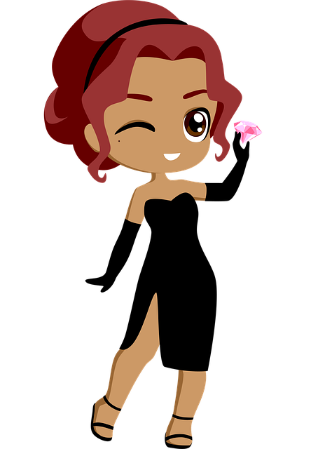 Free woman rich brilliant illustration