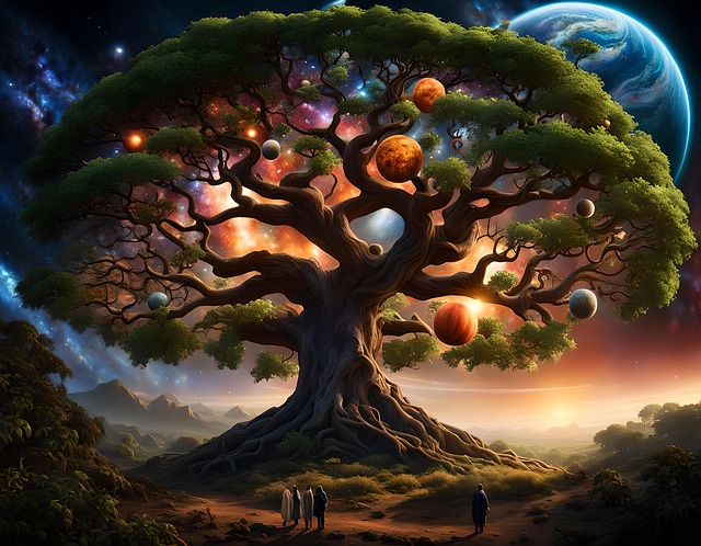 Free ai generated nature tree illustration