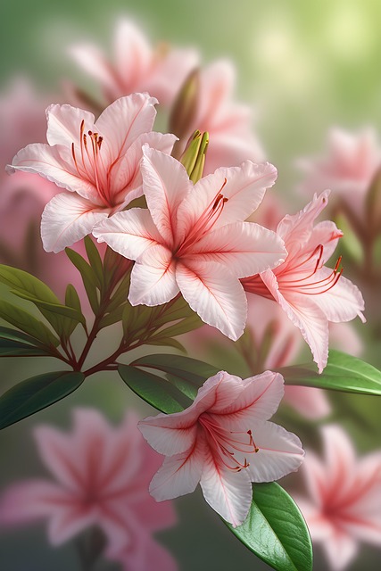Free ai generated azalea flower illustration