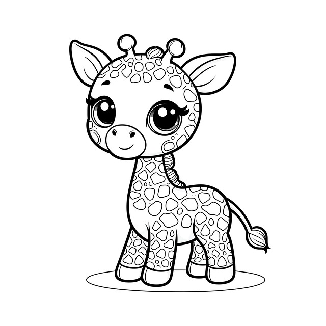 Download free HD stock image of Ai Generated Giraffe Free ai generated giraffe nature illustration