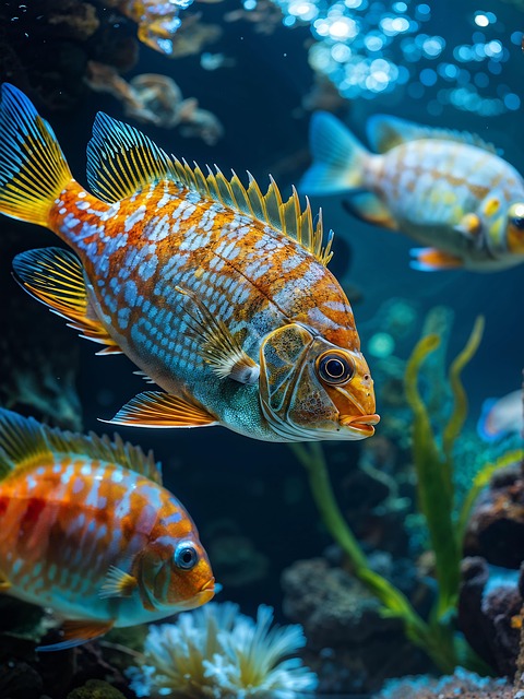 Free ai generated fish cichlid illustration