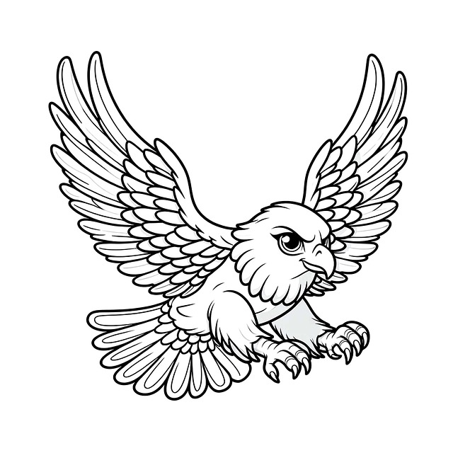 Download free HD stock image of Ai Generated Hawk Free ai generated hawk bird illustration