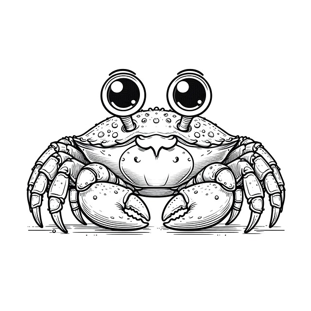 Free ai generated crab nature illustration