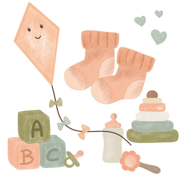 Free kite socks blocks illustration
