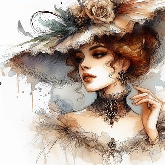 Free Beautiful Woman illustration and picture
